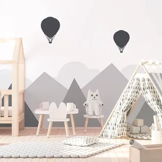 Wandsticker Kinder Deko Babyzimmer Wandsticker Kinder Wandsticker skandinavische Berge Skandinavische Wandsticker Bergen H80 x L 105 cm