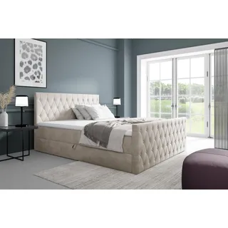 Fun Möbel Asher Premium 200 x 220 cm Weiß