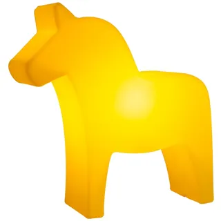 8 seasons DESIGN Shining Dala Horse 43 cm gelb, veredelt LED