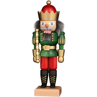 Christian Ulbricht Nussknacker König rot/grün - 28 cm