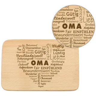 Spruchreif® Frühstücksbrett Frühstücksbrettchen mit Gravur Familie · Geschenk Eltern/Großeltern