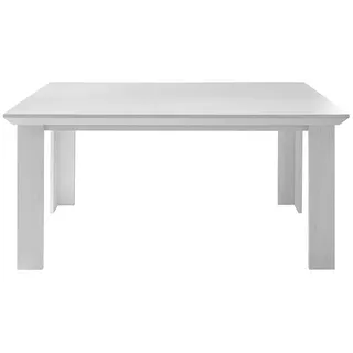 Lomadox Esstisch WINGST-61, Esszimmer-Tisch im Landhaus Stil Dekor Pinie weiß Nb. 158x76x88cm weiß