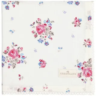GREENGATE Stoffserviette mit Spitze White, 40x40cm