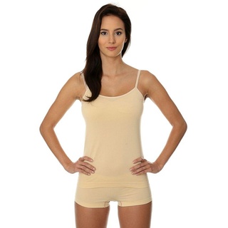 Brueck, Damen, Shirt, Damen T-Shirt Camisole COMFORT COTTON beige S. XL (CM00210A), Beige, (XL)