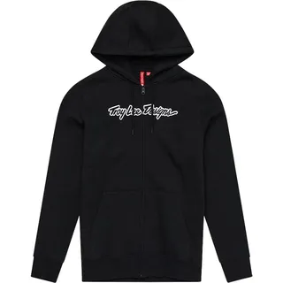 Troy Lee Designs Signature Kapuzenjacke Schwarz/Weiß XXL