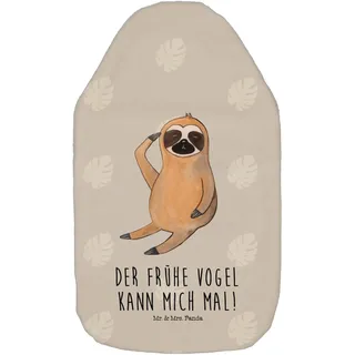 Mr. & Mrs. Panda Wärmflasche Faultier Vogel - Geschenk, angespannt, Bettflasche, Kleine Wärmflasche, Kinderwärmflasche, früher Vogel, Faultier