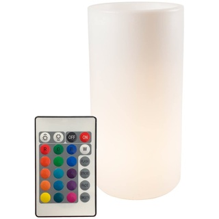 8 seasons Design Shining Elegant Pot XL, LED Pflanzkübel 39 x 78 cm (weiß), mit Farbwechsler (15 Farben), inkl. Leuchtmittel, großer beleuchteter Pflanzkübel für innen + außen, Blumenkübel