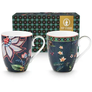 Pip Studio Berry Blues Henkelbecher 350ml Set2