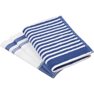 Ross 3er Küchenhandtuch Set 1960+918 2x Geschirrtuch 50x70 cm + 1x Küchen-Frottiertuch (Streifen) und 2 Geschirrtücher (Gartenkräuter)