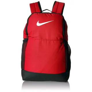 NIKE Unisex Brasilia Medium Rucksack-9.0 Tasche, Universitätsrot/Schwarz/Weiß, M - 24 Liter