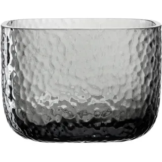 LEONARDO Dekovase Vase MARTELLO (1 St) grau 18 cm x 13 cm x 14,3 cm