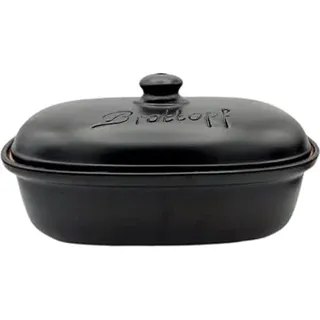 Keramik Brottopf L 34 x 22 x 17 cm (schwarz)