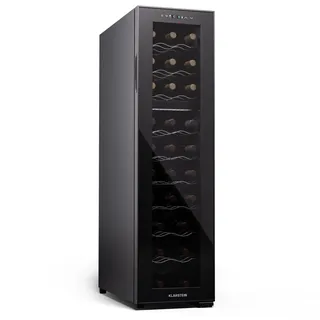 Klarstein Shiraz 27 Duo Weinkühlschrank 2 Zonen Getränkekühlschrank Klein, Kleiner Weinschrank, Wein-Kühlschrank Klein mit Glastür, Indoor/Outdoor Flaschenkühlschrank, Wine Fridge, Flaschen 5-18 °C Touch