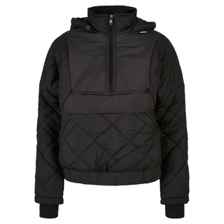 URBAN CLASSICS Winterjacke URBAN CLASSICS "Urban Classics Damen", Damen, Gr. L, schwarz, 100% Polyester, unifarben, casual, oversize, ohne Ausschnitt, Langarm, Jacken