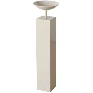 Boltze Dekoschale Kiana beiges Metall Höhe 90 cm