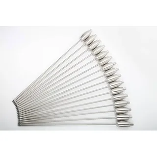 point-garden 16 x Fackel Gartenfackel Edelstahl 115 cm