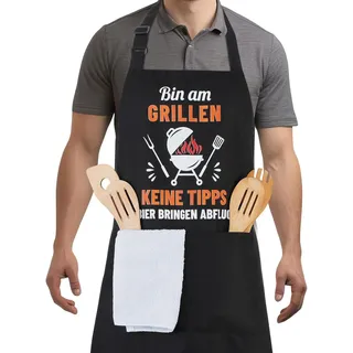 Lustige Kochschürze für Männer,Grillschürze für Männer Professionelle Grillschür