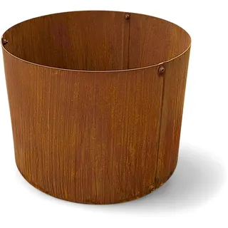 Czaja Pflanzring Ø 40 x 29 cm - rund - Edelrost - Hochbeet Rost Pflanzgefäß Pflanzkübel Metallring Kräuterbeet Stahlring Stahl Ring