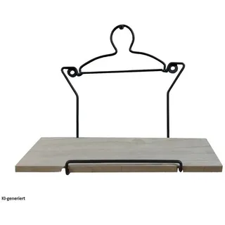 Hti-Living Wandboard Topf Viola 1-tlg. Beige/Schwarz