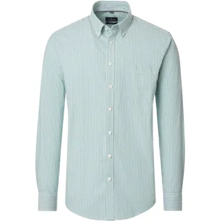 CasaModa Langarmhemd Regular Fit gestreift Grün 3XL
