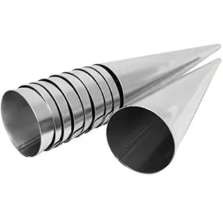 Hörnchen Backform 10er Set Edelstahl (90 mm x 25 mm offen)