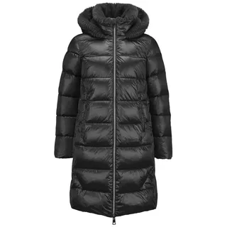 Milestone Steppmantel MSRocky Damen Steppjacke Lang Mantel gesteppt normale Passform schwarz 40