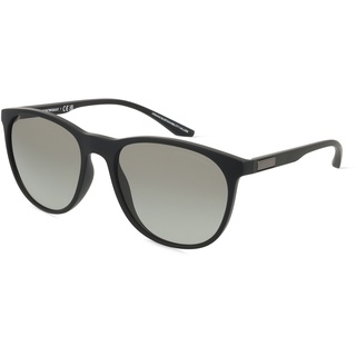 Emporio Armani EA4210 Herren-Sonnenbrille Vollrand Panto Kunststoff-Gestell, schwarz