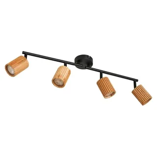 LINDBY Stralino 4-flammig Holz - Hellbraun