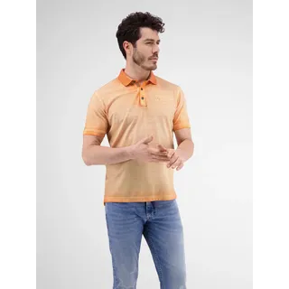 Poloshirt, gestreift in Strukturqualität - Gentle Peach - XXL