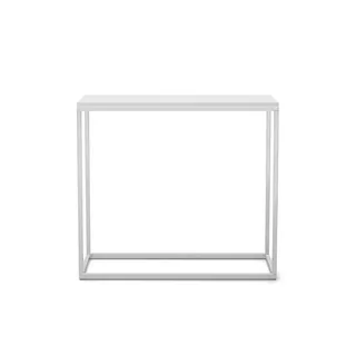 Bettso Konsolentisch, Weiß, Chrom, Holzwerkstoff, Metall, 80x80x25 cm, Wohnzimmer, Wohnzimmertische, Konsolentische