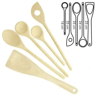 Tescoma Woody Kochlöffel und Wender Set 5 St.
