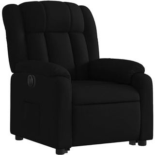 vidaXL Relaxsessel, Sessel mit Aufstehhilfe Elektrisch, Fernsehsessel mit Liegefunktion, Liegesessel Aufstehsessel für Wohnzimmer, Schwarz Stoff