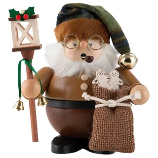 Christian Ulbricht Räuchermännchen Wichtel Weihnachtsmann mit Laterne natur (15,5cm) Räuchermann von Chri