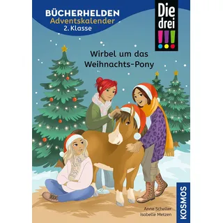 Kosmos Die drei !!! Bücherhelden 2. Klasse Adventskalender Wirbel um das Weihnachts-Pony 2021 18215