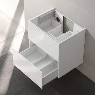 Keuco Waschtischunterschrank 2 Auszüge 70 x 70 x 53,5 cm Weiß Hochglanz