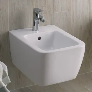 Geberit Wand-Bidet iCon Square Überlauf, weiß