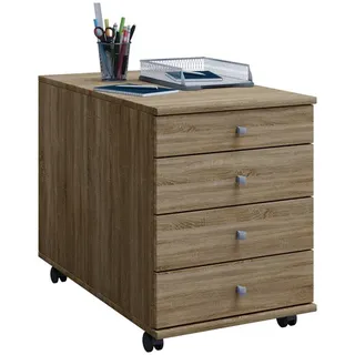 VCM Lona Rollcontainer 80 x 42 x 57 cm braun