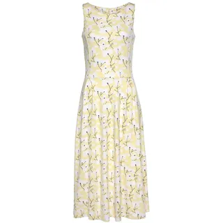 beachtime by lascana Sommerkleid Gelb/Creme 34