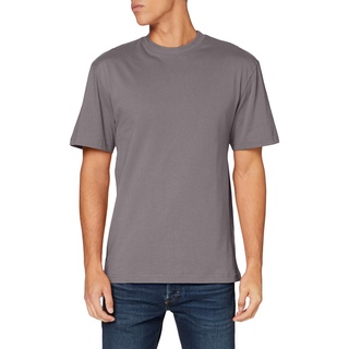 Urban Classics Herren T-Shirt Tall Tee, Oversized T-Shirt für Männer, Baumwolle, gerippter Rundhals, darkshadow, S