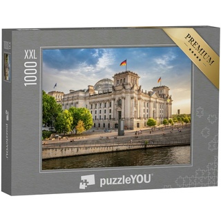 puzzleYOU Puzzle Regierungsviertel in Berlin, 1000 Puzzleteile, puzzleYOU-Kollektionen Deutsche Städte, Reichstag Berlin