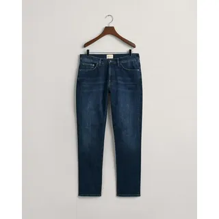 GANT Slim Fit Jeans Dark Blue Worn In 34 32