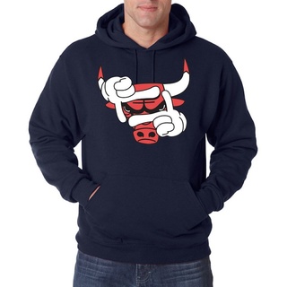 Youth Designz Kapuzenpullover Bulls Herren Hoodie Pullover mit modischem Print blau XXL