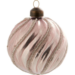 Greengate Weihnachtsbaumkugel Inge-Marie Weihnachtskugel Perle 8cm beige