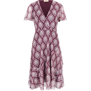 Cartoon Volantkleid Lila 42