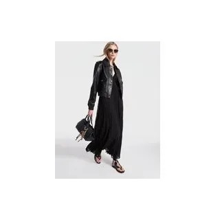 MK Blouson aus Leder - Schwarz - Michael Kors - XS