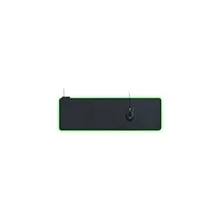 Razer Goliathus Extended Chroma - Extra große weiche XXL Gaming Maus-Matte mit RGB Beleuchtung (Kabelhalterung, Stoff-Oberfläche, gesteppter Rand, optimiert für alle Mäuse) Schwarz