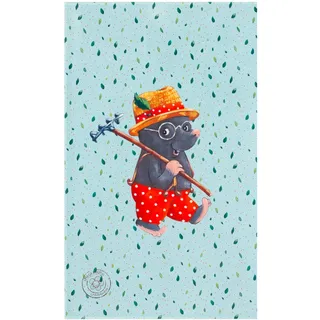 Die Spiegelburg Garden Kinderteppich 100 x 160 cm Grün/Rot/Mintgrün