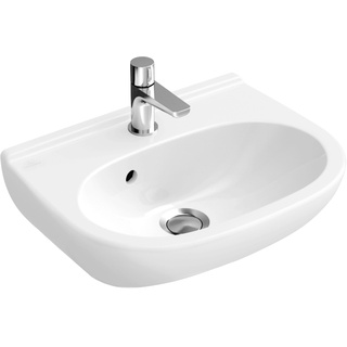 Villeroy & Boch Gäste-Waschbecken compact O.Novo 45 cm Weiß mit HL ohne ÜL CPlus