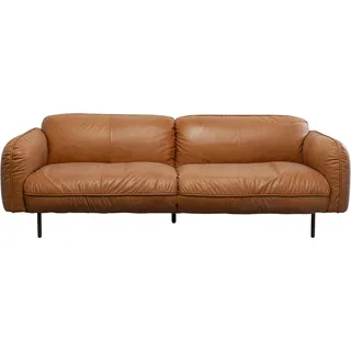Kare Couch Leder 3-Sitzer Braun