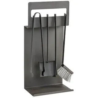 Kaminbesteck  (4 -tlg., Schwarz, Höhe: 60 cm)